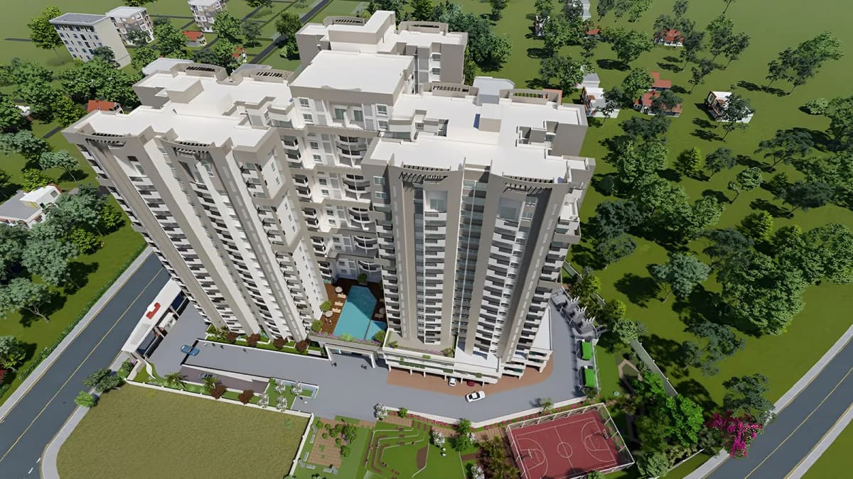 Sattva-Aquavista-Apartment-in-Bannerghatta-Road-Bangalore-Aerial-View