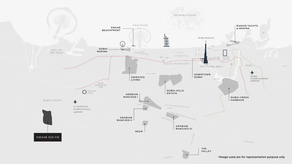 Emaar South map